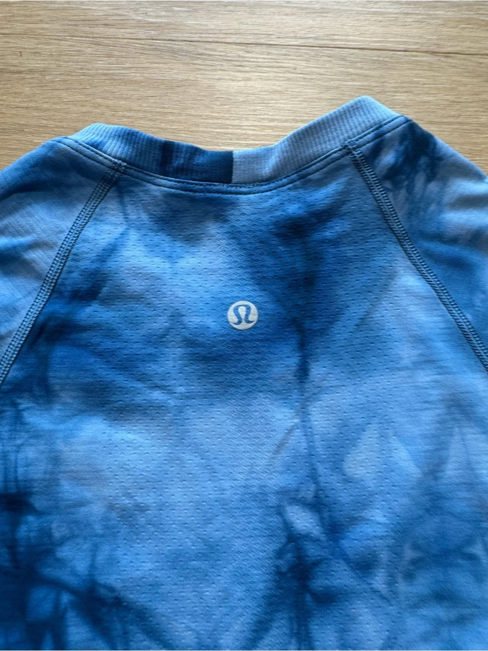 lululemon athletica Blue Tie-Dye Long Sleeve Crew